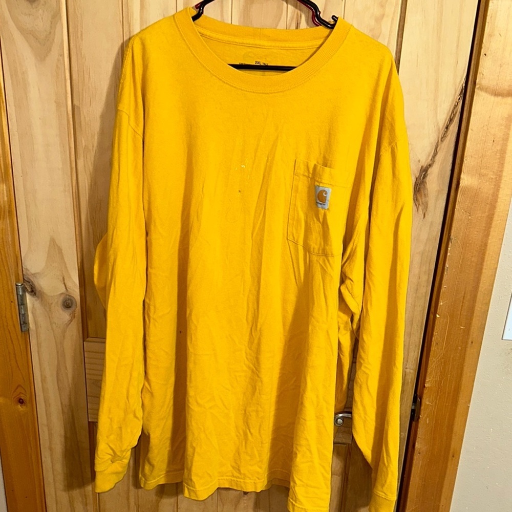 Carhartt Yellow Long Sleeve Tee for Everyday Comfort
